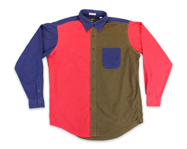 90's Orvis Colorblock Chamois Vintage Flannel Shirt