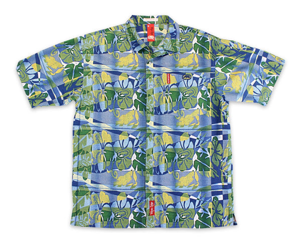 90's Marc Ecko Streetwear Vintage Floral Lounge Button Shirt