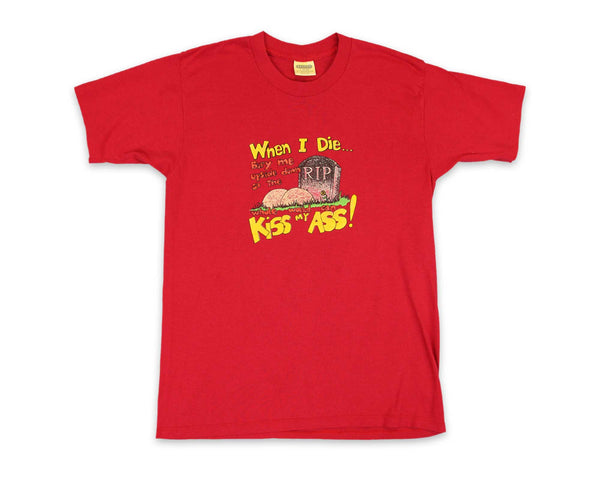 Vintage 80s Kiss My Ass Funny T-Shirt │ REVIVAL Clothing