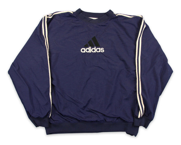 90s Adidas Blue Vintage Pullover Jaceket