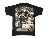 90s Liquid Blue Dog Hockey Vintage T-Shirt