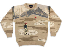 90s Golf All Over Pattern Vintage Sweater