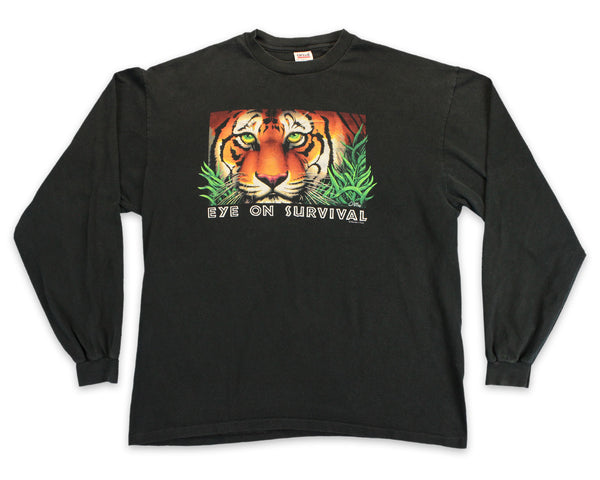 90's Eye on Survival Tiger Vintage T-Shirt