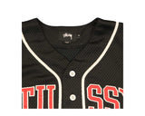 Stussy Black Label Clothing Tag on a Baseball Jersey