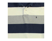 Vintage 90 Ralph Lauren Striped Mens Rugby Polo Shirt Detail