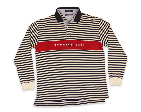 Vintage 90s Tommy Hilfiger Rugby Polo Shirt │ REVIVAL Clothing