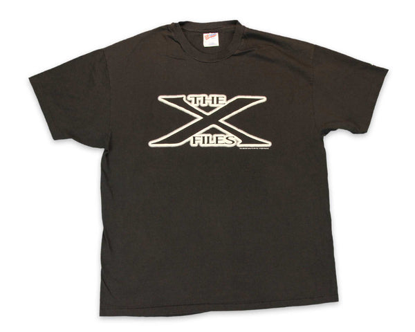 Vintage 90s X-Files Original Logo Glow in the Dark T-Shirt