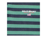 Vintage 90s Polo Sport Ralph Lauren Script Flag Henley T-Shirt
