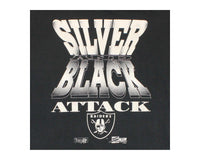 Vintage Silver and Black Attack Raiders T-Shirt